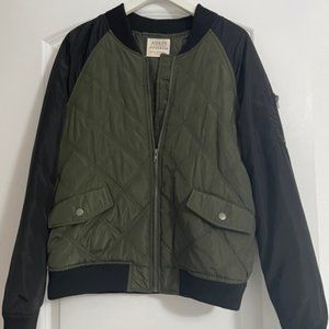 Olive and Black Medium Bomber Jacket